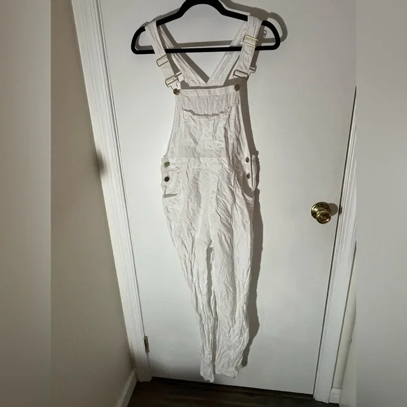 WeWoreWhat White Linen Overalls - Picture 8 of 10
